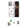 MARSİLYAN™- iPhone 16 Pro Kılıf Yörünge Form - Siyah Bilvis Hayalet Cam Ekran Koruyucu + Raze Metal Kamera Lens - CLTM