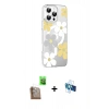 MARSİLYAN™- iPhone 16 Pro Kılıf Yörünge Işık Prime - Siyah 3D Antistatik Seramik Nano Ekran Koruyucu + Raze Metal Kamera Lens - CLTM
