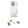 MARSİLYAN™- iPhone 16 Pro Kılıf Yörünge Işık Prime - Siyah 3D Antistatik Seramik Nano Ekran Koruyucu + Raze Metal Kamera Lens - CLTM