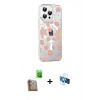 MARSİLYAN™- iPhone 16 Pro Kılıf Yörünge Işık Prime - Siyah 3D Antistatik Seramik Nano Ekran Koruyucu + Raze Metal Kamera Lens - CLTM