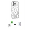 MARSİLYAN™- iPhone 16 Pro Kılıf Yörünge Işık Prime - Siyah Bilvis 0.18mm Plus Cam Ekran Koruyucu + Raze Metal Kamera Lens - BZ