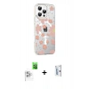 MARSİLYAN™- iPhone 16 Pro Kılıf Yörünge Işık Prime - Siyah Bilvis 0.18mm Plus Cam Ekran Koruyucu + Raze Metal Kamera Lens - BZ