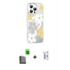 MARSİLYAN™- iPhone 16 Pro Kılıf Yörünge Işık Prime - Siyah Bilvis 0.18mm Plus Cam Ekran Koruyucu + Siyah Raze Metal Kamera Lens