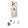 MARSİLYAN™- iPhone 16 Pro Kılıf Yörünge Işık Prime - Siyah Bilvis 0.18mm Plus Cam Ekran Koruyucu + Siyah Raze Metal Kamera Lens