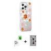 MARSİLYAN™- iPhone 16 Pro Kılıf Yörünge Işık Prime - Siyah Bilvis 3D Mat Cam Ekran Koruyucu + Raze Metal Kamera Lens - BZ