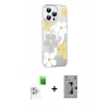 MARSİLYAN™- iPhone 16 Pro Kılıf Yörünge Işık Prime - Siyah Bilvis 3D Mat Cam Ekran Koruyucu + Raze Metal Kamera Lens - BZ