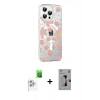MARSİLYAN™- iPhone 16 Pro Kılıf Yörünge Işık Prime - Siyah Bilvis 3D Mat Cam Ekran Koruyucu + Raze Metal Kamera Lens - BZ