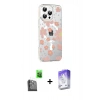 MARSİLYAN™- iPhone 16 Pro Kılıf Yörünge Işık Prime - Siyah Bilvis 5in1 3D Magic Cam Ekran Koruyucu + Raze Metal Kamera Lens - SH