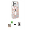 MARSİLYAN™- iPhone 16 Pro Kılıf Yörünge Işık Prime - Siyah Bilvis Hayalet Cam Ekran Koruyucu + Raze Metal Kamera Lens - CLTM
