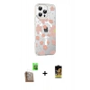 MARSİLYAN™- iPhone 16 Pro Kılıf Yörünge Işık Prime - Siyah Buffer Cam Ekran Koruyucu + Raze Metal Kamera Lens - CLTM