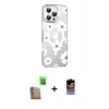 MARSİLYAN™- iPhone 16 Pro Kılıf Yörünge Işık Prime - Siyah Buffer Hayalet Cam Ekran Koruyucu + Raze Metal Kamera Lens - CLTM