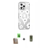 MARSİLYAN™- iPhone 16 Pro Kılıf Yörünge Işık Prime - Siyah Joko Magic 5D Hayalet Cam + Raze Metal Kamera Lens - CLTM