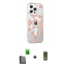 MARSİLYAN™- iPhone 16 Pro Kılıf Yörünge Işık Prime - Siyah Joko Magic 5D Hayalet Cam + Raze Metal Kamera Lens - SH