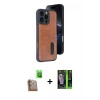 MARSİLYAN™- iPhone 16 Pro Kılıf Yörünge Işık Serisi - Şeffaf 360 Full Body Arka Koruyucu + Raze Metal Kamera Lens - CLTM