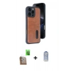 MARSİLYAN™- iPhone 16 Pro Kılıf Yörünge Işık Serisi - Siyah Joko Magic 5D Cam + Raze Metal Kamera Lens - CLTM