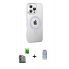 MARSİLYAN™- iPhone 16 Pro Kılıf Yörünge Koleksiyonu - Siyah Joko Magic 5D Cam + Raze Metal Kamera Lens - SH