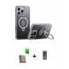 MARSİLYAN™- iPhone 16 Pro Kılıf Zirve Çizgi Prime - Siyah Joko Magic 5D Hayalet Cam + Çöl Titanyum Raze Metal Kamera Lens