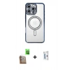 MARSİLYAN™- iPhone 16 Pro Kılıf Zirve Doku Prime - Siyah Bilvis 0.18mm Plus Cam Ekran Koruyucu + Raze Metal Kamera Lens - CLTM