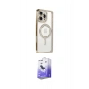 MARSİLYAN™- iPhone 16 Pro Kılıf Zirve Doku Prime - Siyah Bilvis 5in1 5D Magic Hayalet Cam Ekran Koruyucu