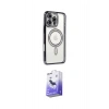 MARSİLYAN™- iPhone 16 Pro Kılıf Zirve Doku Prime - Siyah Bilvis 5in1 5D Magic Hayalet Cam Ekran Koruyucu