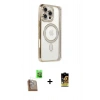 MARSİLYAN™- iPhone 16 Pro Kılıf Zirve Doku Prime - Siyah Buffer Cam Ekran Koruyucu + Raze Metal Kamera Lens - CLTM