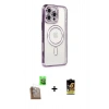MARSİLYAN™- iPhone 16 Pro Kılıf Zirve Doku Prime - Siyah Buffer Cam Ekran Koruyucu + Raze Metal Kamera Lens - CLTM