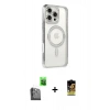 MARSİLYAN™- iPhone 16 Pro Kılıf Zirve Doku Prime - Siyah Buffer Cam Ekran Koruyucu + Raze Metal Kamera Lens - SH
