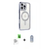MARSİLYAN™- iPhone 16 Pro Kılıf Zirve Doku Prime - Siyah Joko Magic 5D Cam + Raze Metal Kamera Lens - BZ
