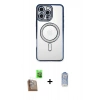 MARSİLYAN™- iPhone 16 Pro Kılıf Zirve Doku Prime - Siyah Joko Magic 5D Cam + Raze Metal Kamera Lens - CLTM