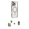 MARSİLYAN™- iPhone 16 Pro Kılıf Zirve Doku Prime - Siyah Joko Magic 5D Hayalet Cam + Raze Metal Kamera Lens - CLTM