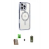 MARSİLYAN™- iPhone 16 Pro Kılıf Zirve Doku Prime - Siyah Joko Magic 5D Hayalet Cam + Raze Metal Kamera Lens - CLTM