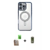 MARSİLYAN™- iPhone 16 Pro Kılıf Zirve Doku Prime - Siyah Joko Magic 5D Hayalet Cam + Raze Metal Kamera Lens - CLTM