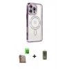 MARSİLYAN™- iPhone 16 Pro Kılıf Zirve Doku Prime - Siyah Joko Magic 5D Hayalet Cam + Raze Metal Kamera Lens - CLTM