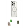 MARSİLYAN™- iPhone 16 Pro Kılıf Zirve Doku Prime - Siyah Joko Magic 5D Hayalet Cam + Raze Metal Kamera Lens - CLTM