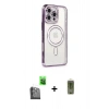 MARSİLYAN™- iPhone 16 Pro Kılıf Zirve Doku Prime - Siyah Joko Magic 5D Hayalet Cam + Raze Metal Kamera Lens - SH