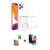 MARSİLYAN™- iPhone 16 Pro Kılıf Zirve Doku - Siyah 3D Antistatik Mat Seramik Nano Ekran Koruyucu + Raze Metal Kamera Lens - CLTM