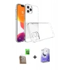MARSİLYAN™- iPhone 16 Pro Kılıf Zirve Doku - Siyah Bilvis 5in1 5D Magic Hayalet Cam Ekran Koruyucu + Raze Metal Kamera Lens - CLTM