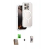 MARSİLYAN™- iPhone 16 Pro Kılıf Zirve Klasik Prime - Siyah Bilvis 3D Cam Ekran Koruyucu + Raze Metal Kamera Lens - CLTM