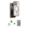 MARSİLYAN™- iPhone 16 Pro Kılıf Zirve Klasik Prime - Siyah Bilvis 3D Mat Cam Ekran Koruyucu + Raze Metal Kamera Lens - BZ