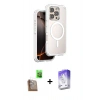 MARSİLYAN™- iPhone 16 Pro Kılıf Zirve Klasik Prime - Siyah Bilvis 5in1 3D Magic Cam Ekran Koruyucu + Raze Metal Kamera Lens - CLTM