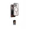 MARSİLYAN™- iPhone 16 Pro Kılıf Zirve Klasik Prime - Siyah Buffer Hayalet Cam Ekran Koruyucu
