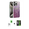 MARSİLYAN™- iPhone 16 Pro Kılıf Zirve Modern Prime - Şeffaf 360 Full Body Arka Koruyucu + Raze Metal Kamera Lens - BZ