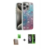 MARSİLYAN™- iPhone 16 Pro Kılıf Zirve Modern Prime - Şeffaf 360 Full Body Arka Koruyucu + Raze Metal Kamera Lens - CLTM