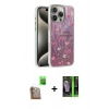 MARSİLYAN™- iPhone 16 Pro Kılıf Zirve Modern Prime - Şeffaf 360 Full Body Arka Koruyucu + Raze Metal Kamera Lens - CLTM
