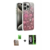 MARSİLYAN™- iPhone 16 Pro Kılıf Zirve Modern Prime - Şeffaf 360 Full Body Arka Koruyucu + Raze Metal Kamera Lens - CLTM