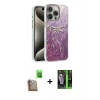 MARSİLYAN™- iPhone 16 Pro Kılıf Zirve Modern Prime - Şeffaf 360 Full Body Arka Koruyucu + Raze Metal Kamera Lens - CLTM