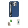 MARSİLYAN™- iPhone 16 Pro Kılıf Zirve Modern Prime - Şeffaf Pasifik Cam Ekran Koruyucu + Raze Metal Kamera Lens - CLTM