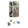 MARSİLYAN™- iPhone 16 Pro Kılıf Zirve Modern Prime - Siyah 3D Antistatik Seramik Nano Ekran Koruyucu + Raze Metal Kamera Lens - SH