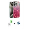 MARSİLYAN™- iPhone 16 Pro Kılıf Zirve Modern Prime - Siyah 3D Antistatik Seramik Nano Ekran Koruyucu + Raze Metal Kamera Lens - BZ