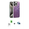 MARSİLYAN™- iPhone 16 Pro Kılıf Zirve Modern Prime - Siyah 3D Antistatik Seramik Nano Ekran Koruyucu + Raze Metal Kamera Lens - BZ